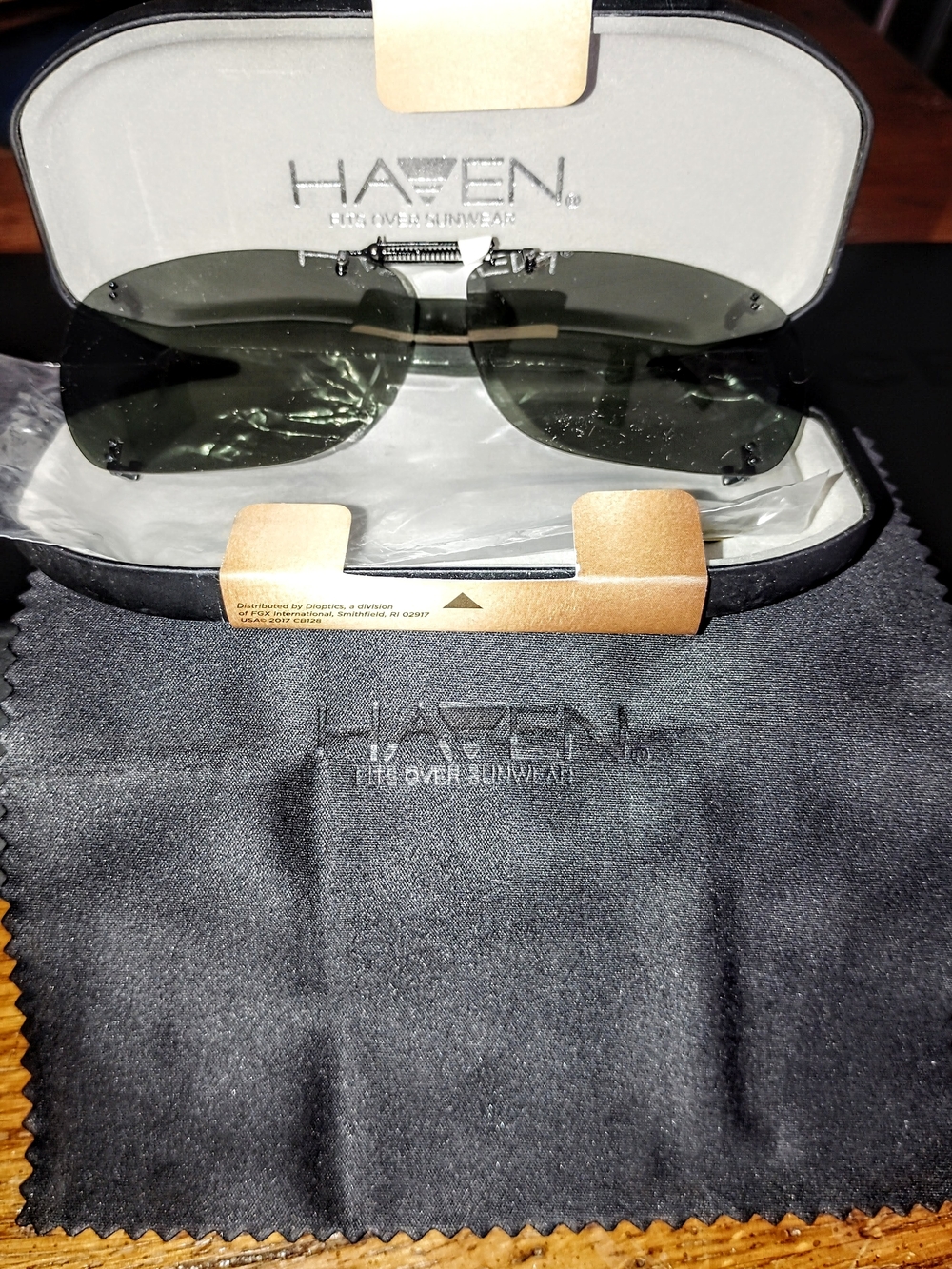Have Men’s Black Frame Sunglasses with Green Lenses